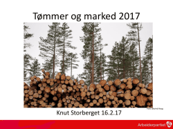 Tømmer og marked 2017