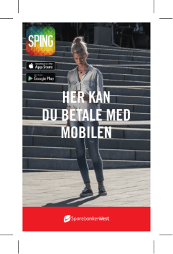 HER KAN DU BETALE MED MOBILEN