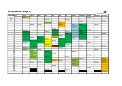 Besøgsterminer - Norge 2017