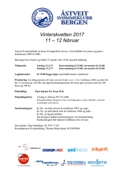 Invitasjon Vinterskvetten 2017