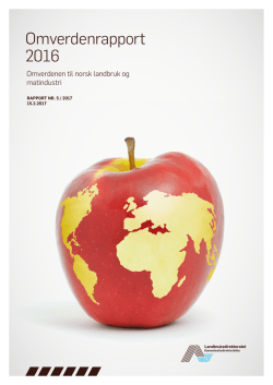 Omverdenrapport 2016 - Landbruksdirektoratet