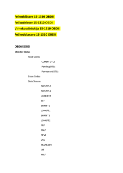 Felkodsläsare 15-1310 OBDII+VAG Feilkodeleser 15-1310