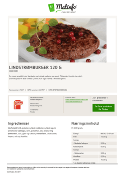 lindstrømburger 120 g