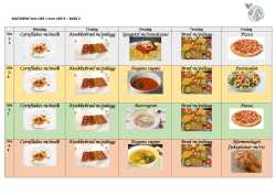 MATMENY fom UKE 1 tom UKE 9 – BASE 2 Mandag Tirsdag
