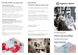 Helse og sosialfag - Høgskolen i Østfold