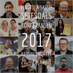 Invitasjon Setesdalskonferansen 2017