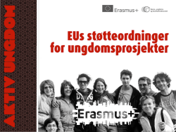 Erasmus+ Aktiv ungdom v/Lillian Solheim