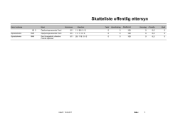 Skatteliste offentlig ettersyn
