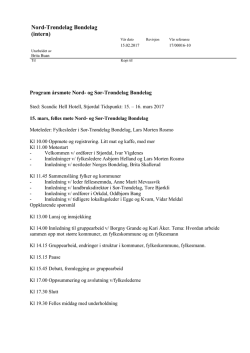 Program - Norges Bondelag