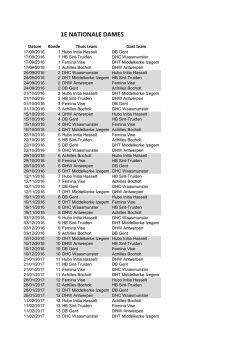 1E NATIONALE DAMES