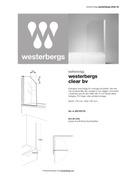 clear bv - Westerbergs