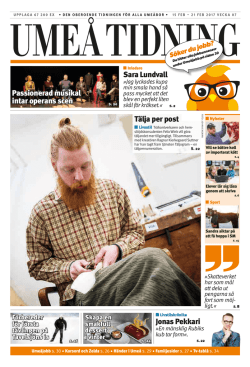 Umeå Tidning v. 7 • 2017