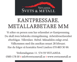 kantpressare, metallarbetare mm