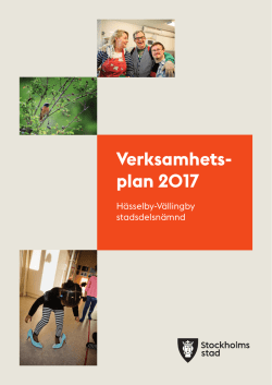 Verksamhets- plan 2017