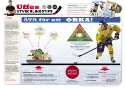 ÄTA för att ORKA! - Svenska Ishockeyförbundet