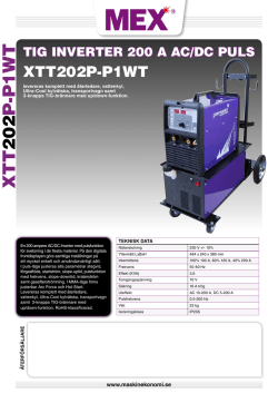 XTT202P-P1WT - MaskinEkonomi