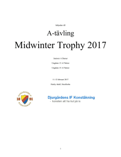 Inbjudan Midwinter Trophy
