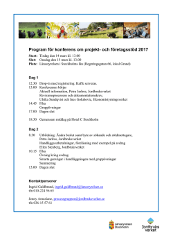 Program för konferens om projekt- och