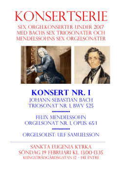 Orgelkonsert 170219