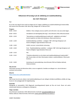 Välkomstbrev Östersund Vt17.kursdag 2 Adobe