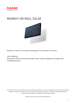 Solar systems for walls - details page