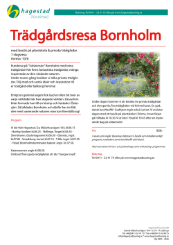 Trädgårdsresa Bornholm