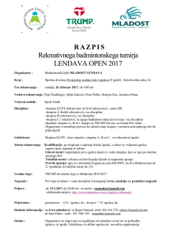 lendava open 2017
