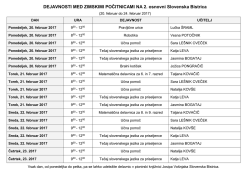 DEJAVNOSTI MED ZIMSKIMI POČITNICAMI NA OŠ Pohorskega