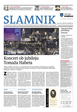 Koncert ob jubileju Tomaža Habeta