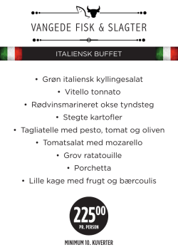 Italiensk buffet