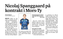 Nicolaj Spanggaard på kontrakt i Mors-Ty - Mors