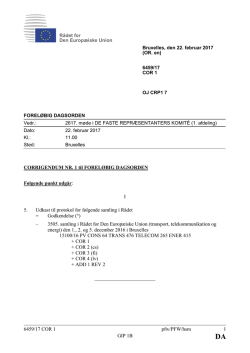 6459/17 COR 1 pfw/PFW/hsm 1 GIP 1B CORRIGENDUM NR. 1 til