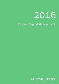 Risk and Capital management 2016