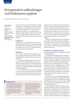 Perioperative udfordringer ved Parkinsons sygdom