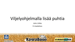 Kaura8000 Lahti Juho Urkko, K-maatalous 21.02.2017 14:52