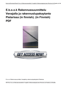 Ebook Rakennussuunnittelu Venajalla ja