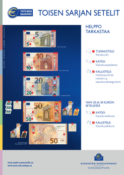 toisen sarjan setelit - European Central Bank