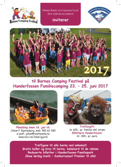 Annonse NCC BarnasCampingFestival 2017 A4