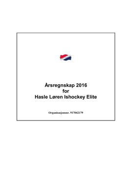 2016-Årsregnskap og noter - Hasle