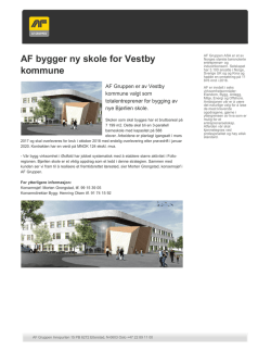 AF bygger ny skole for Vestby kommune