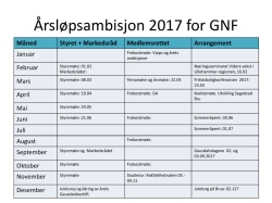 Forslag til årsløp for Gausdal Næringsforum