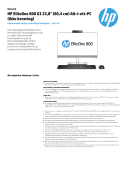 HP EliteOne 800 G3 23,8" (60,4 cm) Alt-i-ett
