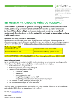 Informasjon om Jordvern Møre og Romsdal