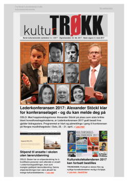 Kulturtrøkk nr. 4 - Norsk kulturskoleråd
