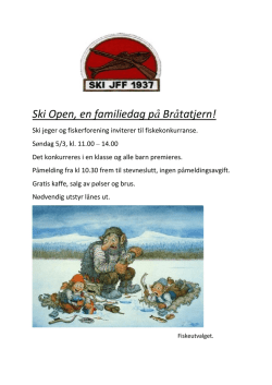 Ski Open, en familiedag på Bråtatjern!