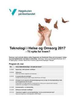 Teknologi i Helse og Omsorg 2017