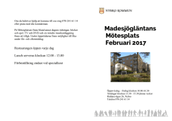 Madesjögläntans mötesprogram – PDF