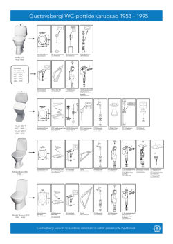 Gustavsbergi WC-pottide varuosad 1953 - 1995