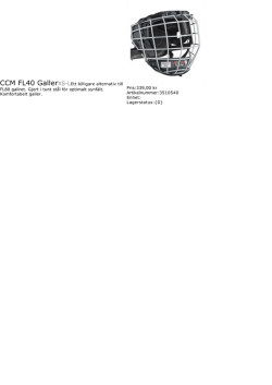 CCM FL40 GallerXSLEtt billigare alternativ till FL80