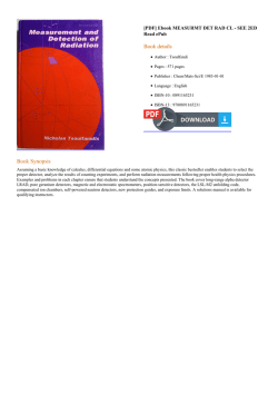 Ebook MEASURMT DET RAD CL - SEE 2ED